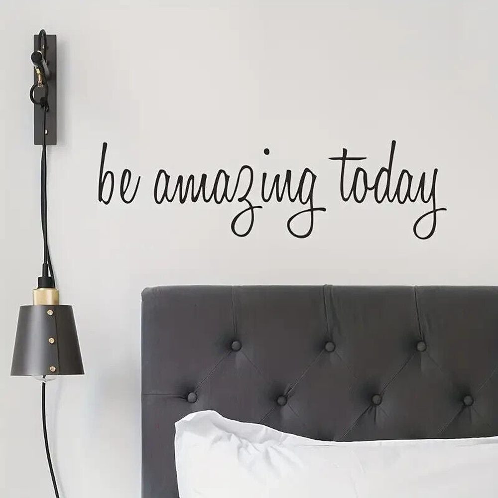 "Be Amazing Today" Inspirational Wall Decal 4.1" x 14.6" NEW! Home & Garden:Home Décor:Decals, Stickers & Vinyl Art Style Your Walls